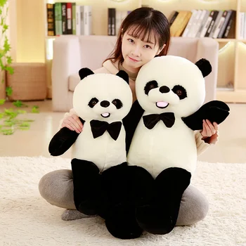 1 stk 60-120cm Nye Klassiske Panda-Plys Legetøj Udstoppede Dyr Bærer Dukke Søde Børn Toy Blød Pude God Valentine ' s Gave Tegnefilm Gave
