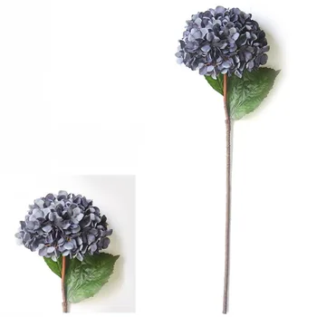 1 Stk Kunstige Hortensia Dekorative Blomster Buket til bryllupsfest Home Decor AUG889