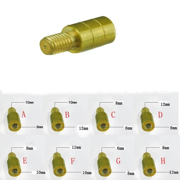 1 stk Messing, 6 mm til 8 mm til 10 mm til 12 mm transskribere forbindelse adapter skrue-stik