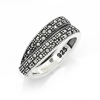 100 Ægte 925 Sterling Sølv Ring tyrkisk Smykker Kvinder Ringe Kvindelige Ring For Dame Lavet i Tyrkiet Vielsesring anillo Bijoux