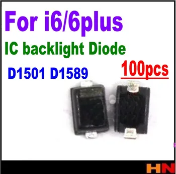 100pcs engros Oprindelige iPhone 6 6 Plus baggrundslys baggrundslys Diode D1501 D1589