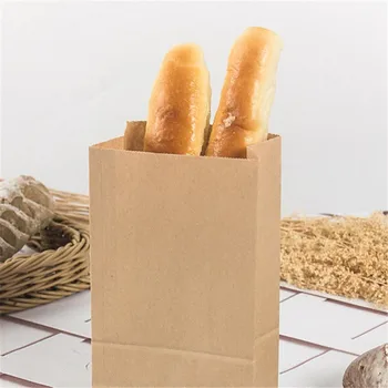 10stk Brunt Papir Håndlavet Brød Cookies Pose Kiks Emballage til Indpakning af Forbrugsstoffer til Fest, Bryllup Favoriserer