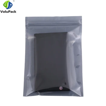 13x18cm (5x7in) 100x Gennemsigtig barriere emballage poser fugtafvisende Antistatiske Poser lynlås for Elektronisk tilbehør