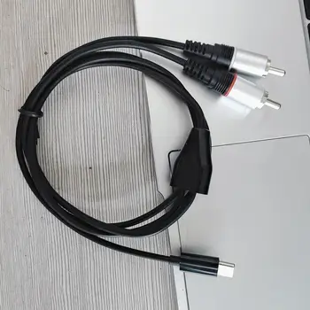 1m 3 ft USB-C Audio RCA-Kabel Type-C til 2 RCA-Kabel 2rca Jack Type C RCA-Kabel