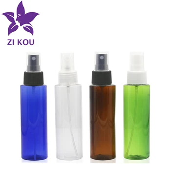 1stk/lot 100 ml Transparent/Farve Plast Kosmetiske Spray Flaske Bærbare Parfume Fladskærms Flasker Tomme Genpåfyldelige Kosmetiske Container