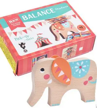 2018 Farve stick spil, træ-elefant kamel balance-beam forældre-barn-spil børns uddannelsesmæssige legetøj