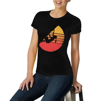 2019 Nye Sommer Casual t-Shirt Rock Klatreture T-shirt Print Klatre Som en Piger - Nødlidende Retro Bomuld O-hals Kort Regelmæssig