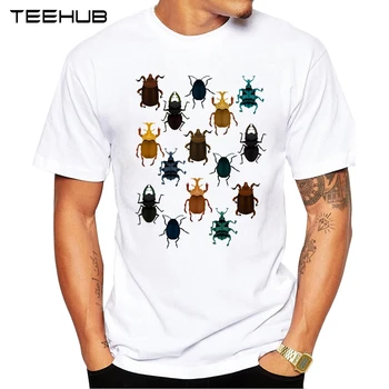 2019 TEEHUB Mænd er Sjovt, insekter og biller Trykt T-Shirt Kort Ærme Nyhed O-neck Design Toppe Cool Tee