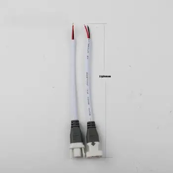 20Pairs 2P LED-Stik DC-Strøm Mand Kvinde Adapter med 15cm Kabel Pigtail Plug Stik med Ledning ( 3 farver )