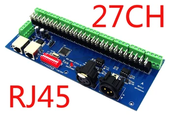 27 kanal DMX512 RGB controller 9groups RGB 27CH DMX512 dekoder DC12-24V input