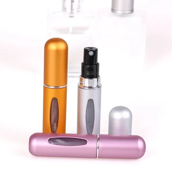 5ml Bærbare Mini-Genopfyldelige Parfume Flaske Med Spray Duft Pumpe Tomme Kosmetiske Containere Spray Forstøver Flaske Til Rejser