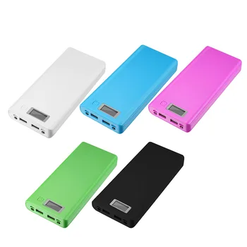 5V Dual USB-8*18650 Batteri-Power Bank Box Mobiltelefon Oplader DIY etui Tilfælde LCD-For iphone6 Plus S6 xiaomi