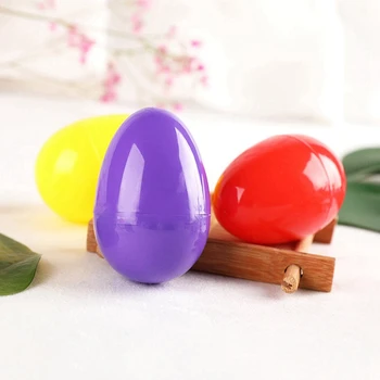 60Pcs Indtastningsklare Plast Easter Egg Hunt Party Supply Pack Assorterede Farver Plastik Æg