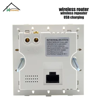 86 standard ny væg indlejret socket wifi trådløs router med usb-Sats 300 Mbps