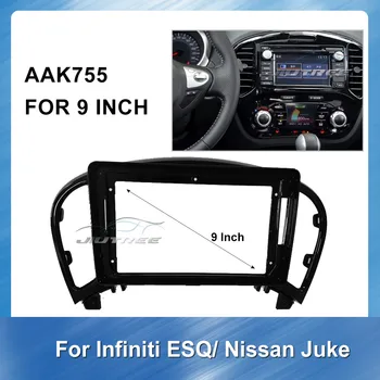 9 Tommer Bil Fascia Radio Panel for Infiniti ESQ Nissan Juke Bil Dash Kit Installere Fascia Bezel-Adapter Plade Panel Bezel Trim-kit