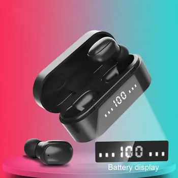 A6 Bluetooth Hovedtelefoner Trådløse High Fidelity Øretelefoner Bluetooth-5.0 Trådløse Øretelefoner til Gaming Bluetooth Høretelefoner, Earbuds Wire