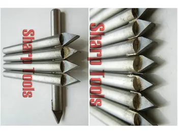 Almindelige 45 Vinkel 6 mm Skaft V-Form, CNC-Carbide-Router Bits Slutningen Fræsning Sæt Værktøjer, 3D Relief CNC Engraving Værktøjer Bits til Sten