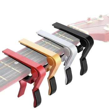Aluminium Metal Universal Guitar Capo for Akustiske Elektriske Guitarer, Bas, Banjo, Violin, Mandolin, Ukulele