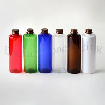 Alumnum Prøve Container skruelåg PET Gennemsigtig Flaske til at Gøre Op 250ml Plast Tom Flaske Rejse Størrelse Bærbare Beholder