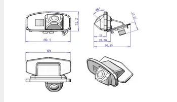 Backup-kamera CCD-HD kablet bil parkering bakkamera til Honda CRV(2009)/Odyssey(2009) bil omvendt reaview kamera