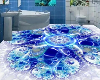 Beibehang Kreative personlighed mode vandtæt pvc tapet blue ocean boble 3D tre-dimensionelle senior-gulvtæppe papier peint