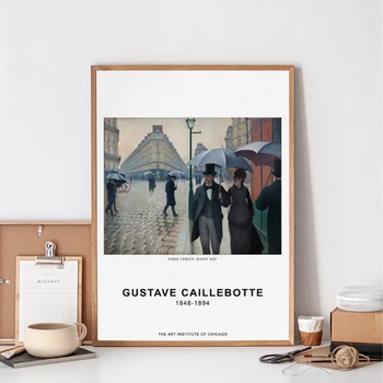 Berømte franske Kunstner GUSTAVE CAILLEBOTTE Kunst Plakat Lærred Maleri Impressionisme Kunst Maleri Galleri Væg Udsmykning