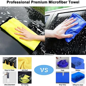 Bil håndklæde Vask Bløde Mp-Klude Super Absorberende Genanvendelige motorcykel Hjem Microfiber Håndklæder Bil Rengøring