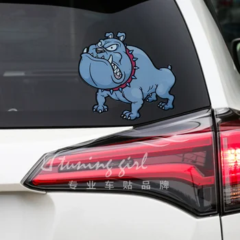 - Bil Klistermærker Hunde-fransk Bulldog-Tegnefilm Søde Dejlige Kreative Decals Vandtæt Reflekterende PVC Auto Tuning Styling D10