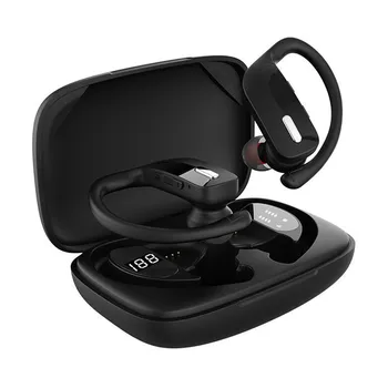Bluetooth Headset 5.0 TWS Trådløse Hovedtelefoner Øretelefoner, Hovedtelefoner Stereo Øre Krog