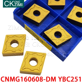 CNMG160608-DM YBC251 CNMG 160608 DM YBC251 hårdmetal skær Udvendig Drejning værktøjer til CNC-skæring i metal værktøjer til stål