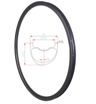 DEERACE 1 par af ASYMMETRISK 27.5 er/650B 23,5 mm X 30mm Hookless Slangeløse Carbon MTB Cykel Hjul ASYMMETRISK Fælge til XC AM