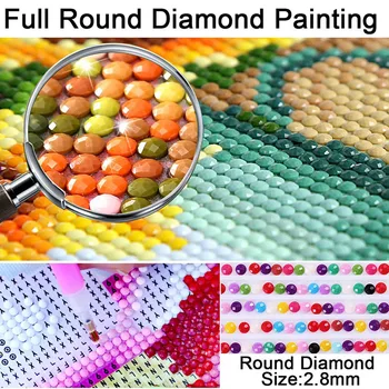 DIY Bære 5D Diamant Maleri Fuld Runde Bore Dyr Diamant Broderet Korssting Kits Mosaik Rhinestone Udsmykning
