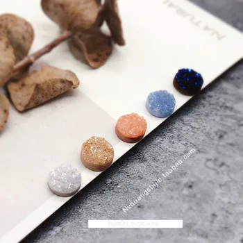 DIY håndlavede små, friske øreringe farve natural crystal bud øreringe self-made øreringe materiale tilbehør