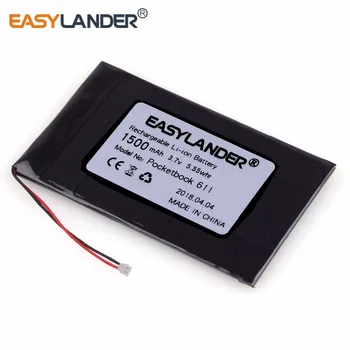 Easylander Originale stik 3,7 V 1500mAh li-Polymer Batteri Til Pengepung 611 E-Bog DVR