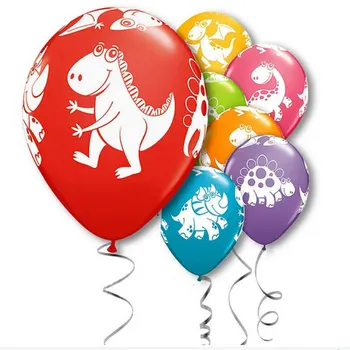 Flerfarvet Dinosaur Latex Ballon 10stk 12 tommer Baby Shower, Fødselsdag Gaver Decoracion Fiesta Kids Infantil Legetøj festartikler