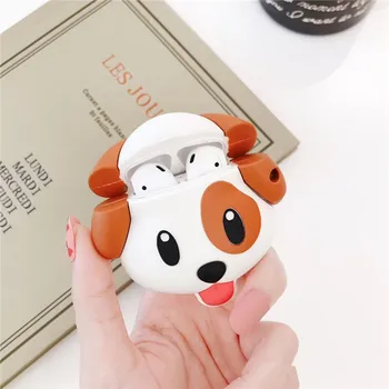 For Apple AirPods Tilfælde Silikone Cover Japansk Shiba Inu Hund Sød Tegnefilm Øretelefon Tilfælde For Airpods 1 2 Hovedtelefon Tilbehør