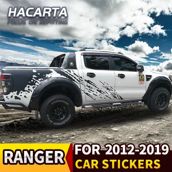 For Ranger 2012-2019 bil klistermærker sort træk blomster Rangers pickupper modificeret bil foran sider F150 Raptor Klistermærker