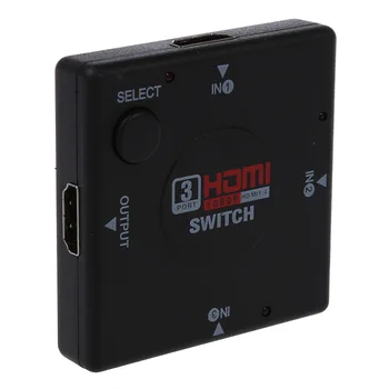 HDTV 1080P-Skærm DVD-Video-3 Ports HDMI-Kompatibel Switch Skifter Splitter