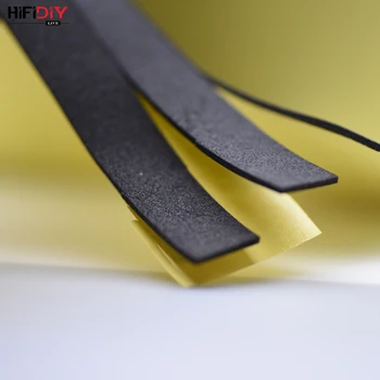 HIFIDIY Højttaler Tilbehør DIY Installation samledåsen og højttaler enhed skum limning (Bredde 12 mm-tykkelse 1,5 mm - længde 1m