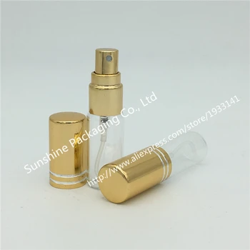 Hot salg 500Pcs/lot 5 ml Glas Spray Flasker, 5CC Glas Parfume Flaske, med en Lille Rejse Pakning af Container