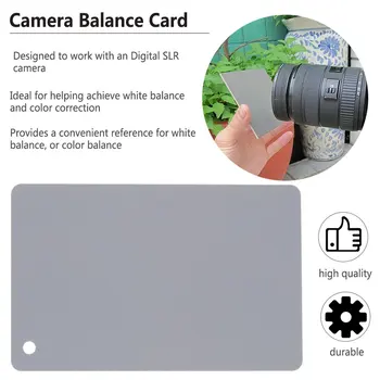 Hot sælger 3 i 1 Pocket-Size Digital Kamera 18% Hvid Sort Grå Balance-Kort med halsrem til Digital Fotografering Nyeste