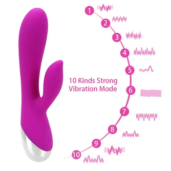 IKOKY Stimulere Klitoris Dildo Vibrator Dual Vibration Voksen Produkter, sexlegetøj til Kvinde Kvinde Masturbator G-spot Massage