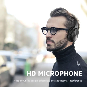 Kivee H1 Trådløse headset Bluetooth 5.0 musik Hovedtelefoner med mikrofon Spil Hovedtelefon Til iPhone Xiaomi Sumsamg Justerbar Headset