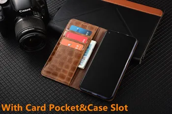 Krokodille ægte magnetisk læder tegnebog-telefon taske til Huawei Honor 30 Pro Plus/Huawei Honor 30 Pro telefonen sagen kort lomme capa