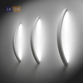 LED-Moderne Geometriske Strygejern Akryl Sort Hvid LED-Lampe LED-Lys væglampe Wall Light Væg Sconce For Store Soveværelse