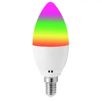 LED Pære LED Lampe RGBW WIFI Kontrol Dekoration Soveværelse Hjem E27 6W Holdbar Super Lyse LED Pære Trådløse Bar Part