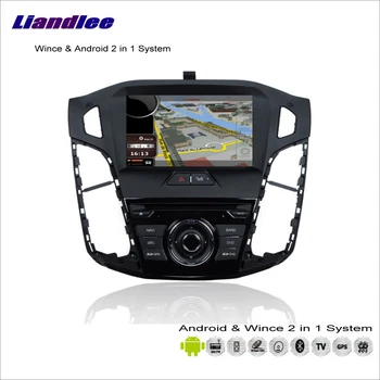 Liandlee For Ford Focus 2012~Bil Radio-CD, DVD-Afspiller, GPS-Navigation Navigation Avancerede Krympe - & Android-2 i 1 System S160