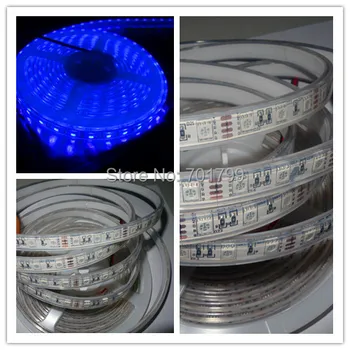 Lilla farve 5050 SMD LED strip-12V fleksibel lys 60LED/m,5m 300LED,med epoxy harpiks fyldt;IP68