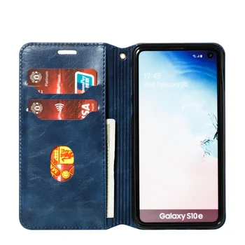 Luksus Læder Tegnebog Flip taske Til Samsung Galaxy S10 S9 S8 Plus S7 Edeg S10X S10E-Kortholderen Coque Etui