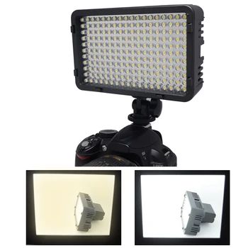 Mcoplus LED-168A LED Video Lys med 1stk EN-EL15 Batteri til Nikon D7000, D7100 D750 D800 D600 DSLR-Kamera og Camcorder